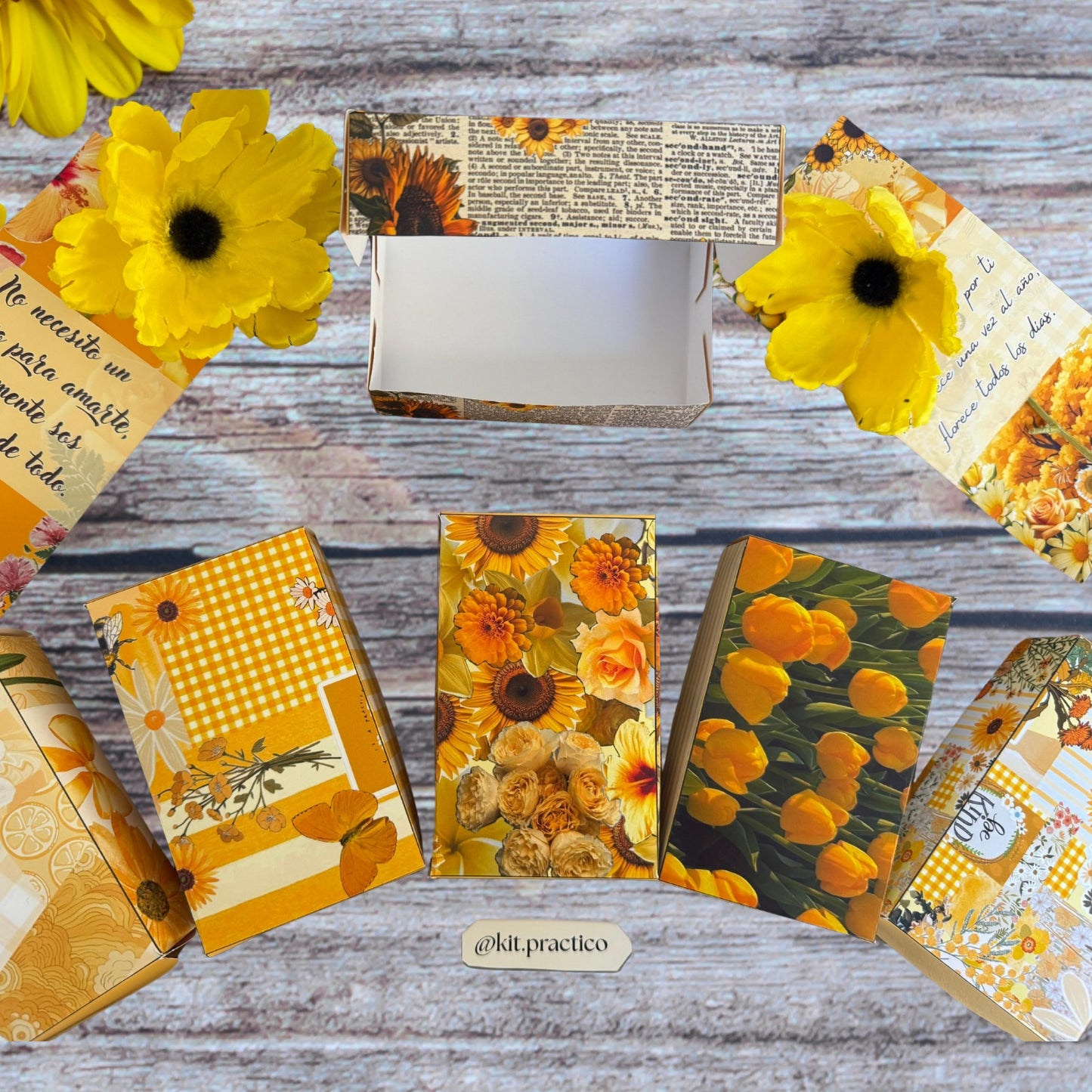 Kit imprimible Día de las flores amarillas